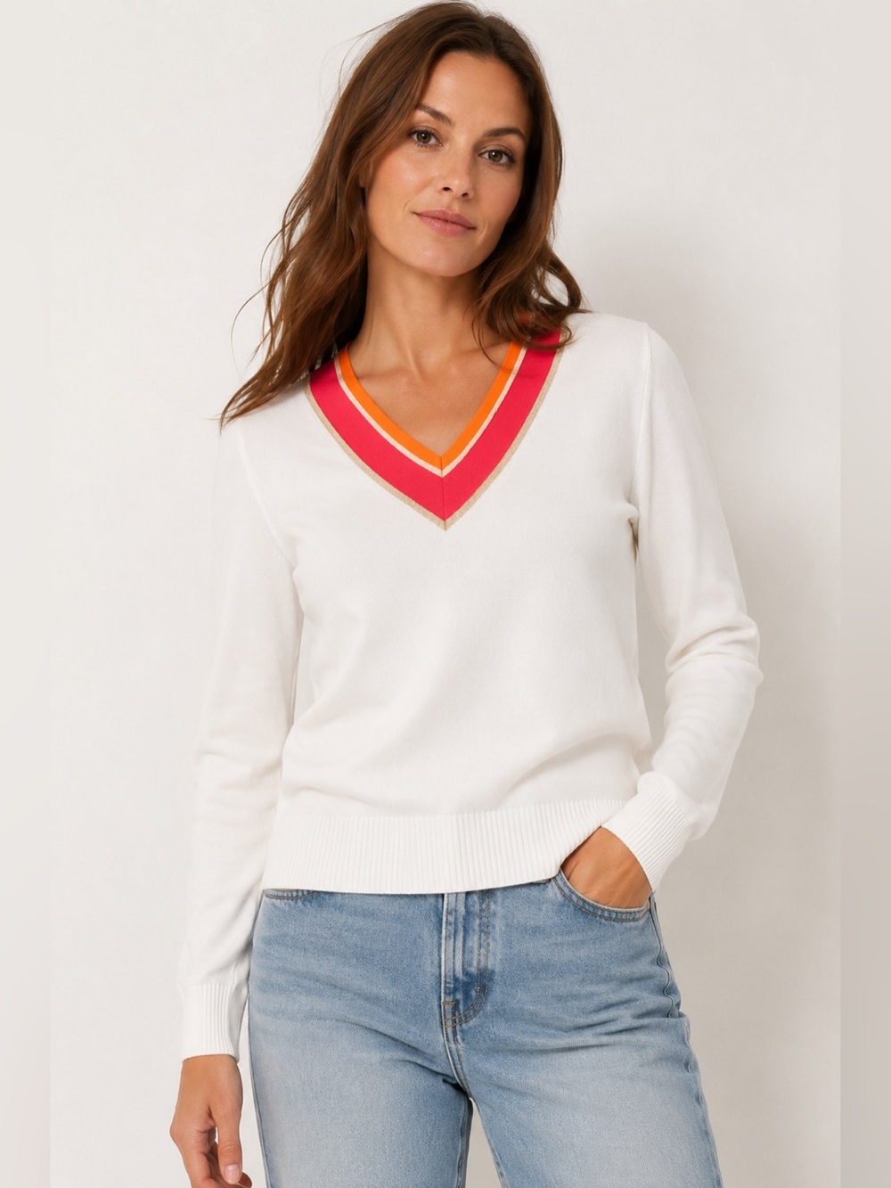 Isaac Mizrahi for Target Preppy V-Neck Pullover Sweater